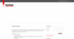 Desktop Screenshot of portal.techem.dk