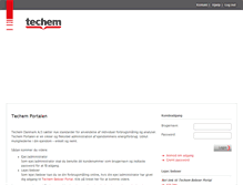 Tablet Screenshot of portal.techem.dk